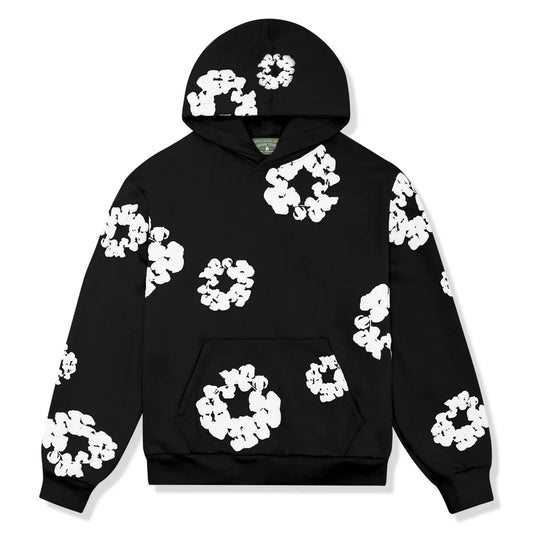 DEN1M TEARS HOODIE BLACK